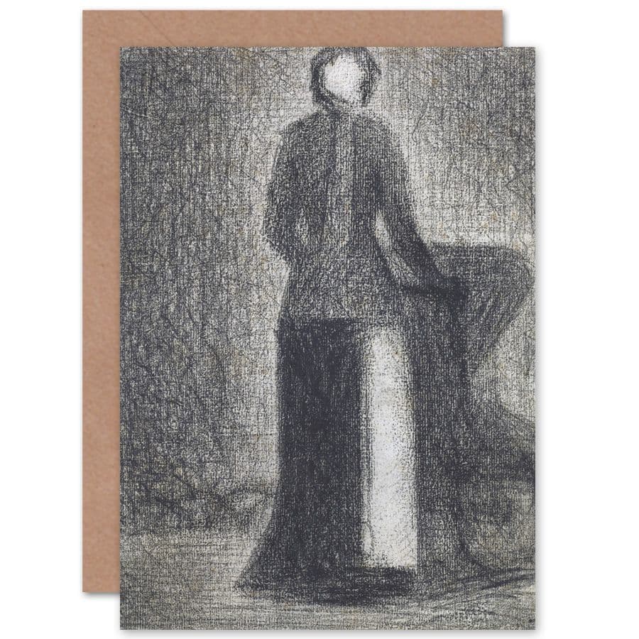 Georges Seurat Nurse Carriage Fine Art Greetings Card