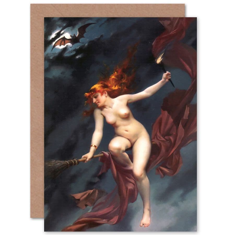 Falero The Witches Sabbath Fantasy Painting Fine Art Greetings Card