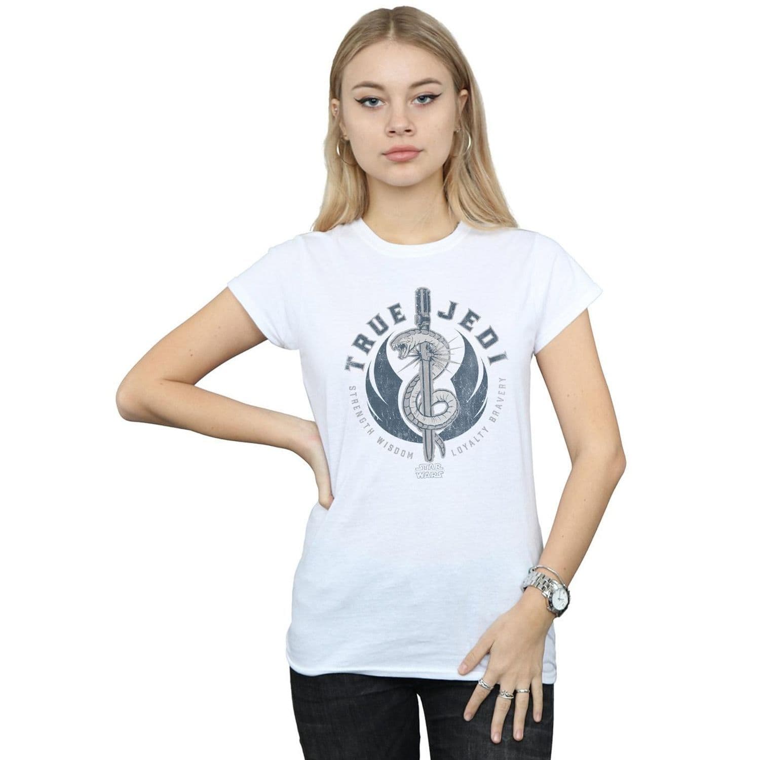 Star Wars Rise Skywalker True Jedi Blue Cotton T Shirt