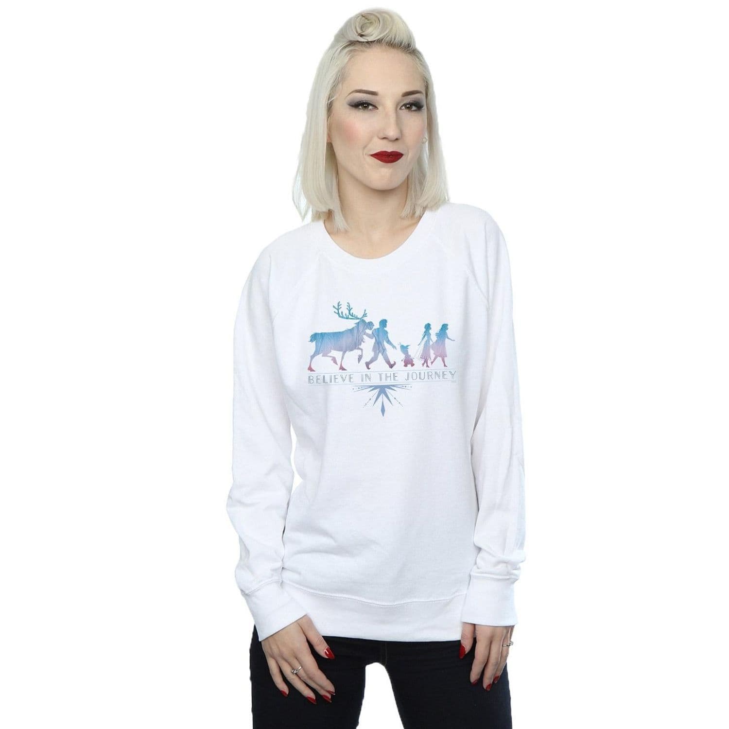 Frozen 2 Believe Journey Silhouette Sweatshirt