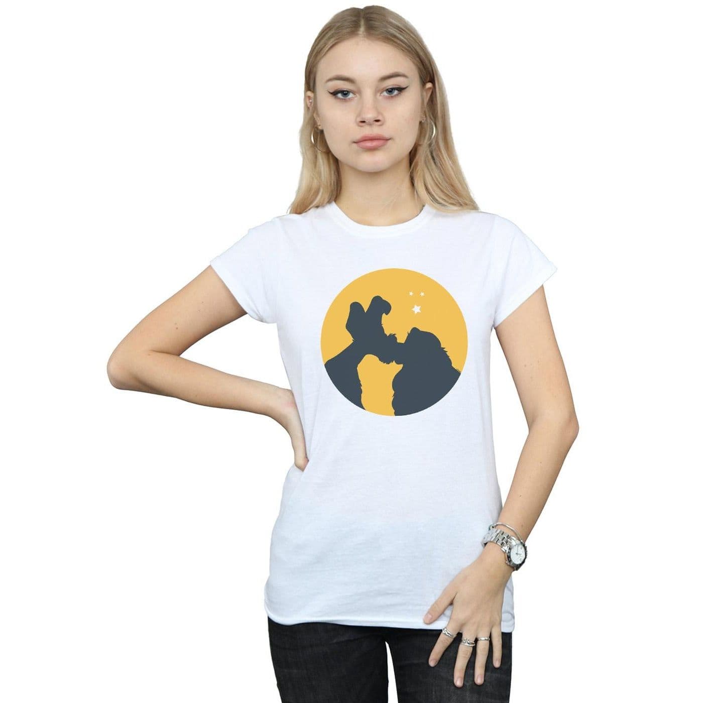 & Tramp Moonlight Kiss Cotton T Shirt
