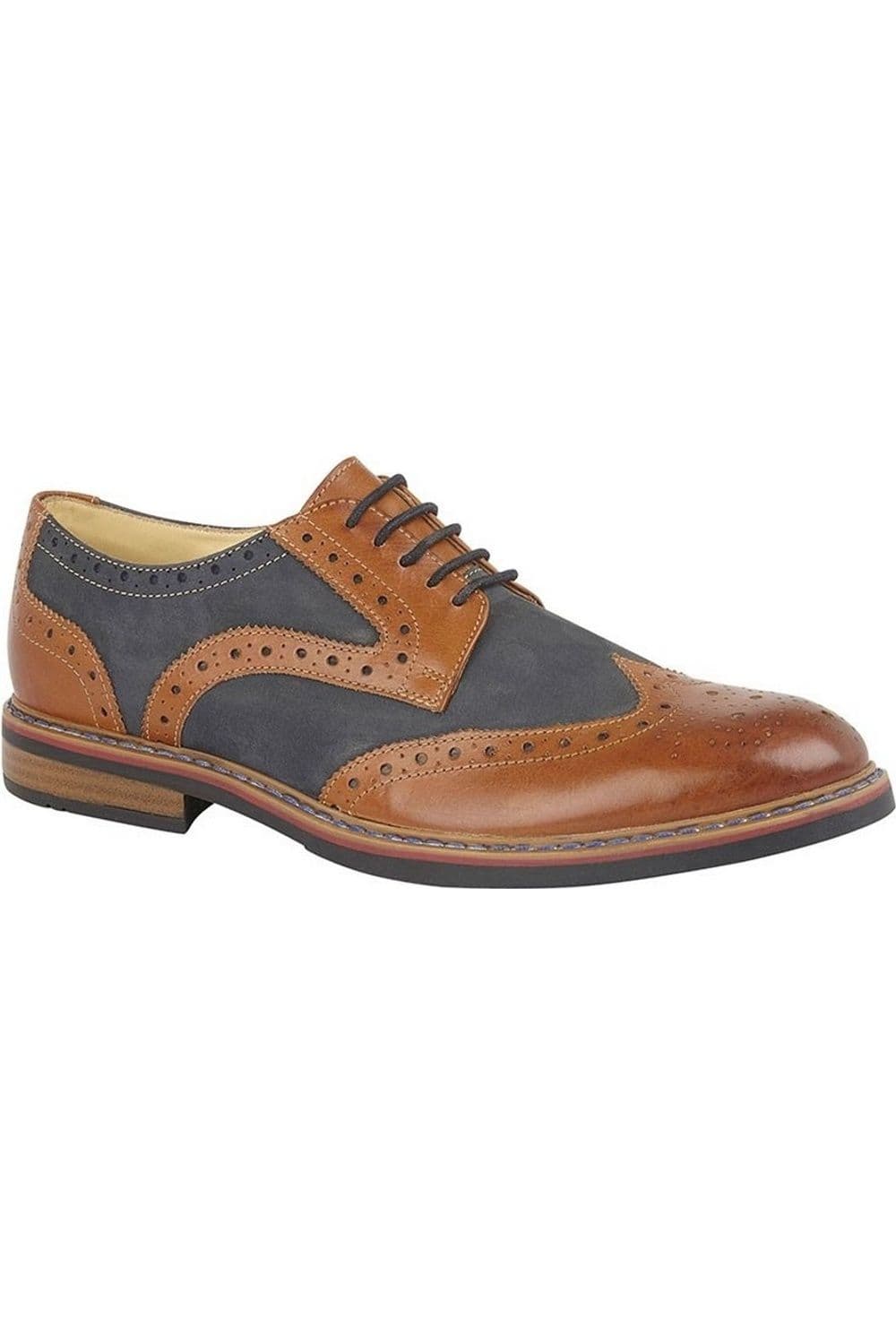 Eye Brogue Laced Nubuck Leather Shoe