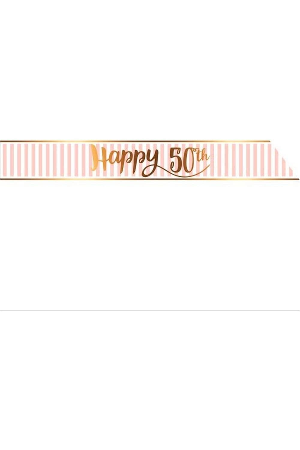 Chic 50th Birthday Sash