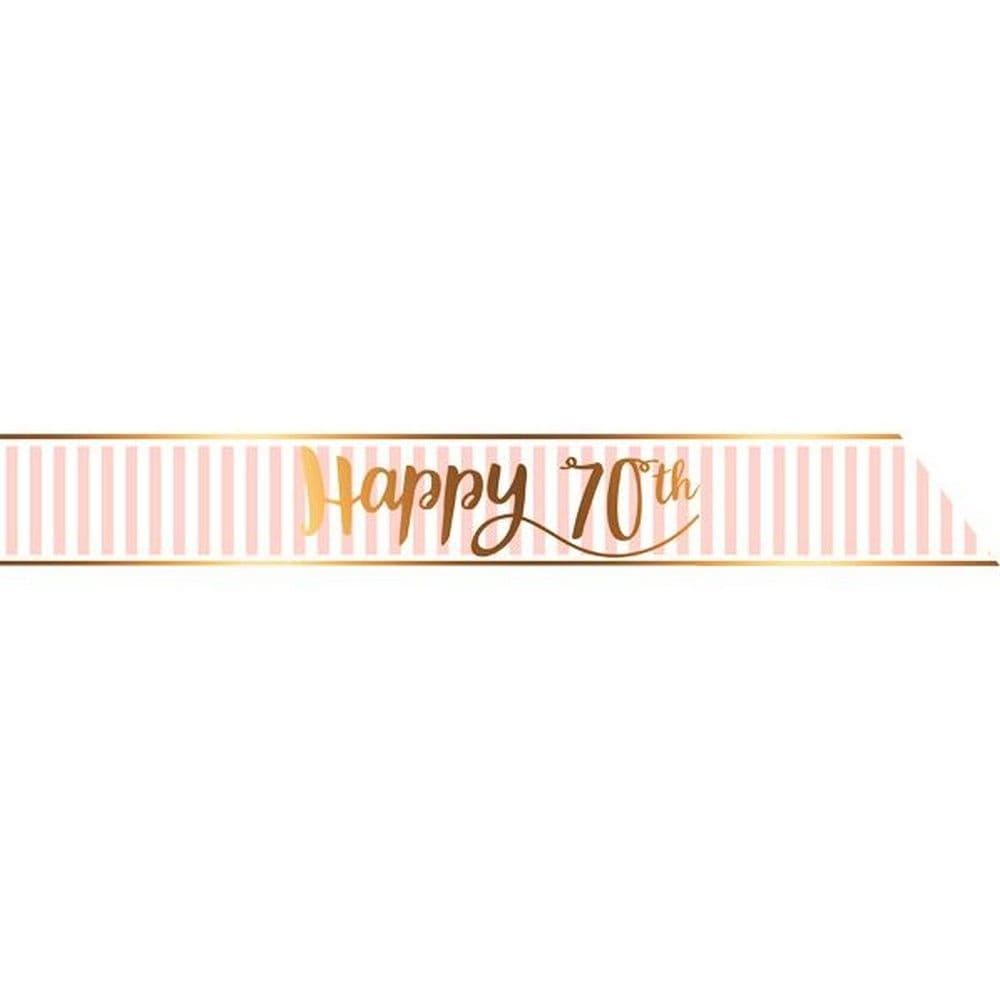 Chic 70th Birthday Sash