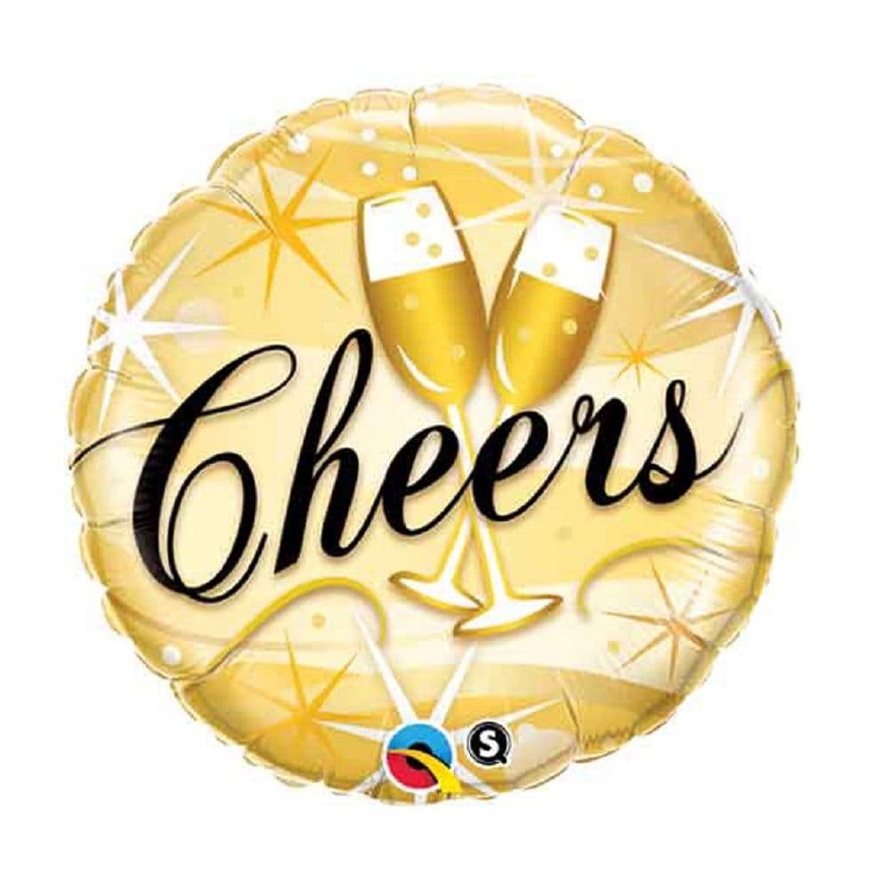 Foil Balloon Cheers Starbursts Design
