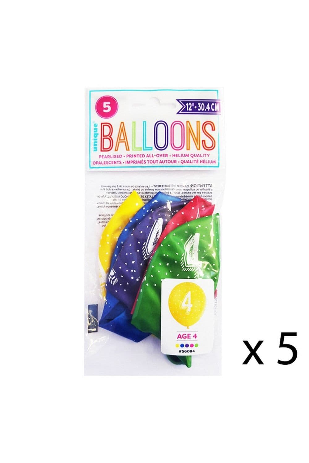 Pearlised Age Multicoloured Latex Balloons