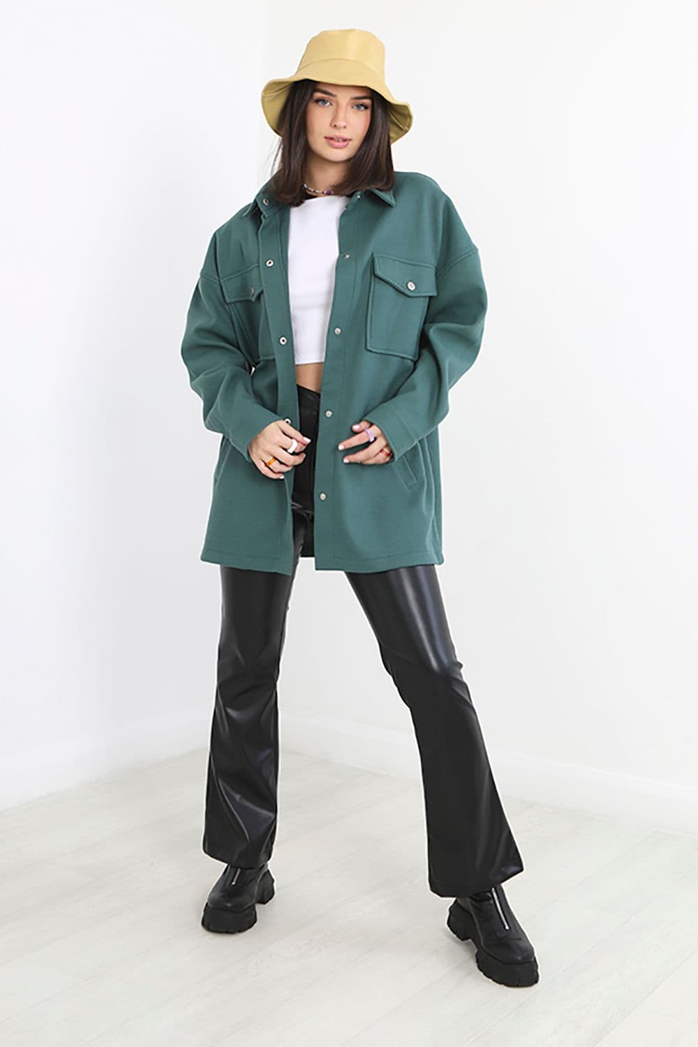 Faux Wool Shacket
