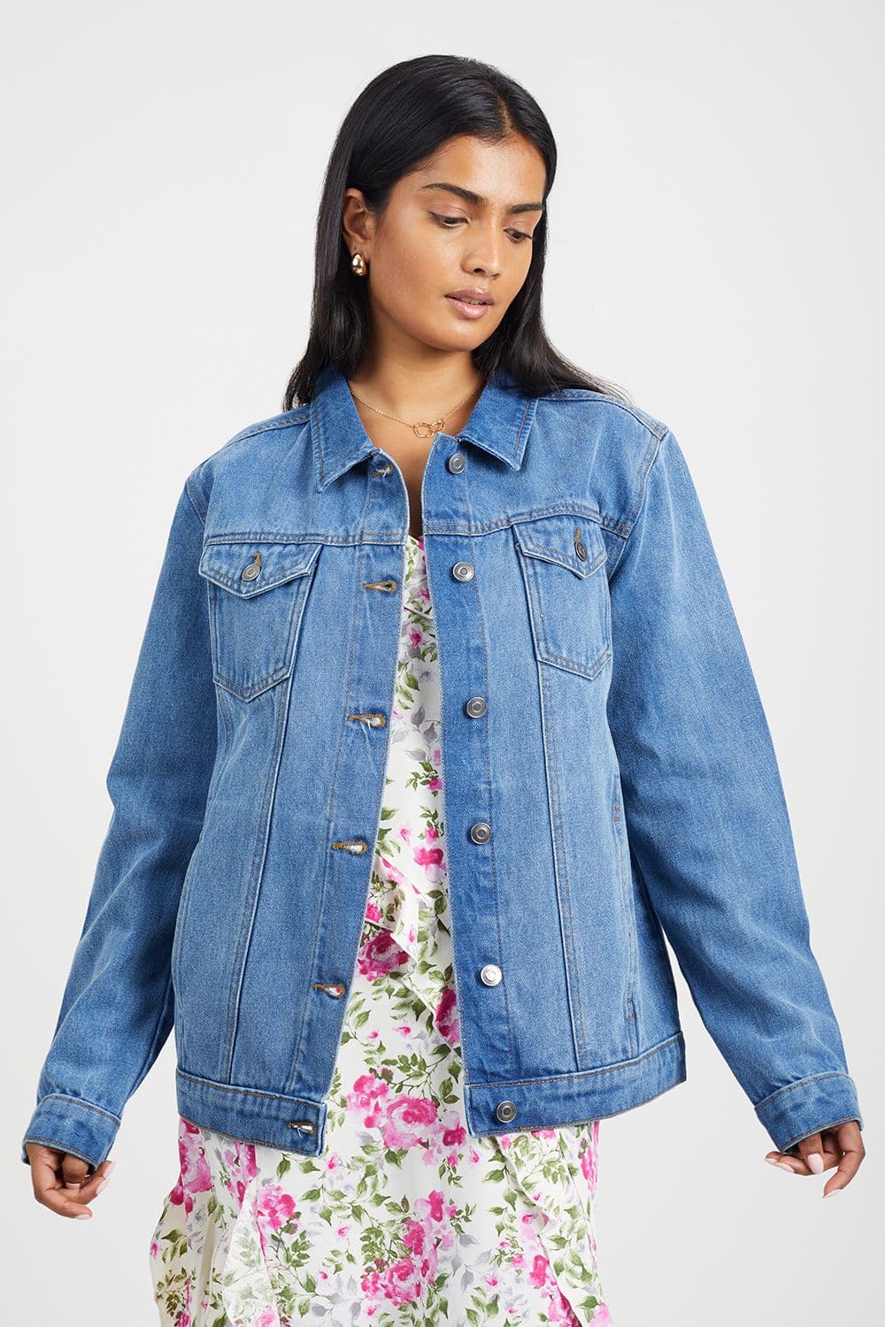 Oversized Denim Jacket Mid