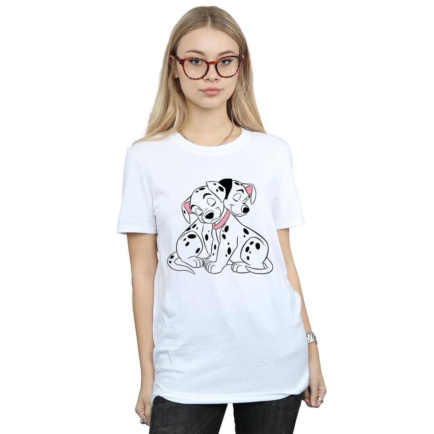 101 Dalmatians Puppy Love Cotton Boyfriend T Shirt