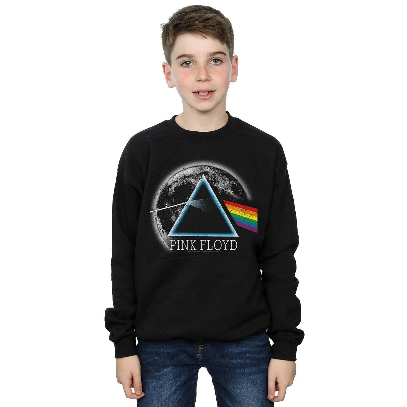 Dark Side Moon Distressed Sweatshirt