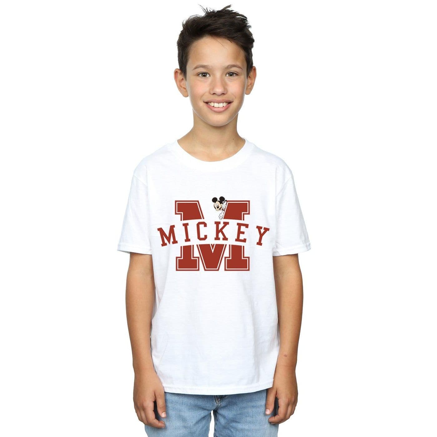 Mickey Mouse Letter Peak T Shirt