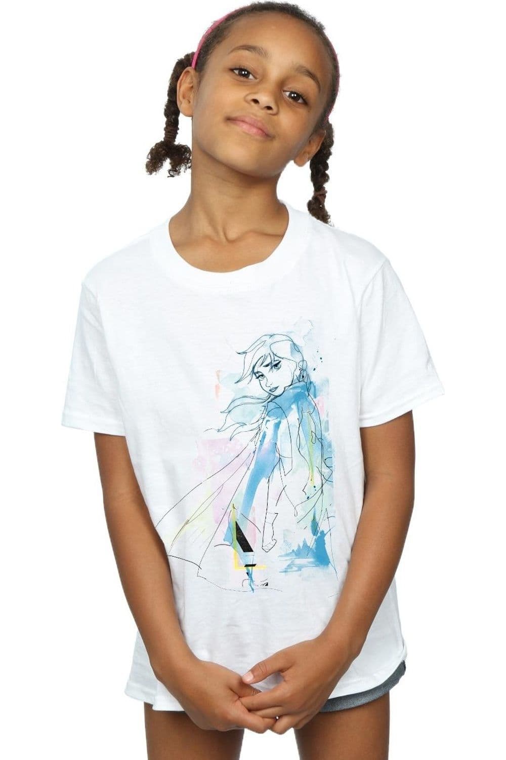 Frozen 2 Anna Watercolour Sketch Cotton T Shirt