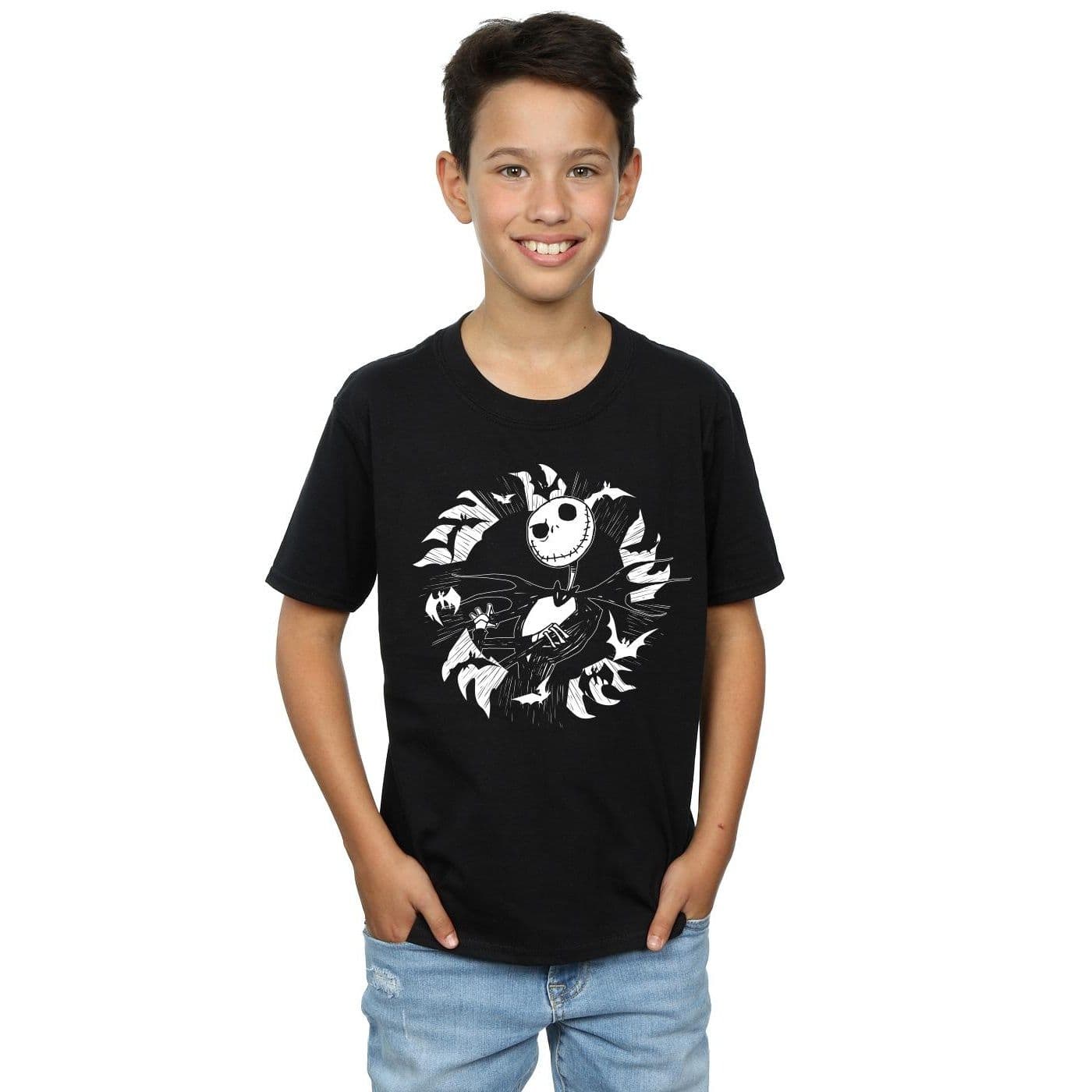 Nightmare Before Christmas Jack Bat Circle T Shirt