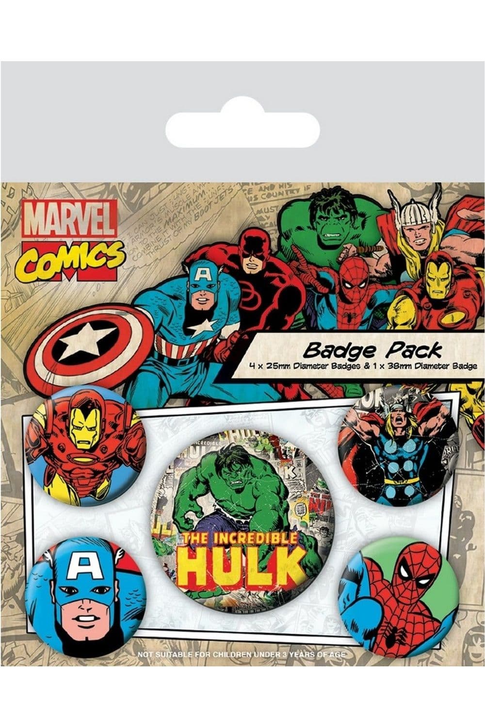 Comics Hulk Badge Set