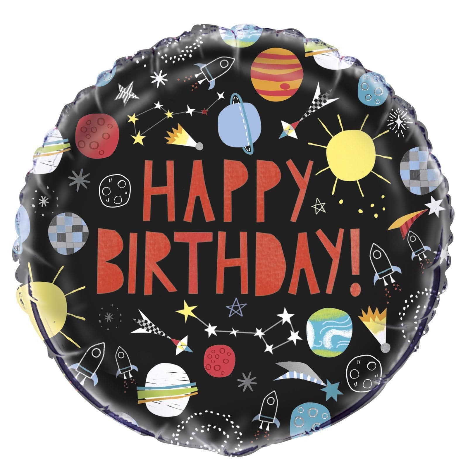 Outer Space Birthday Foil Balloon