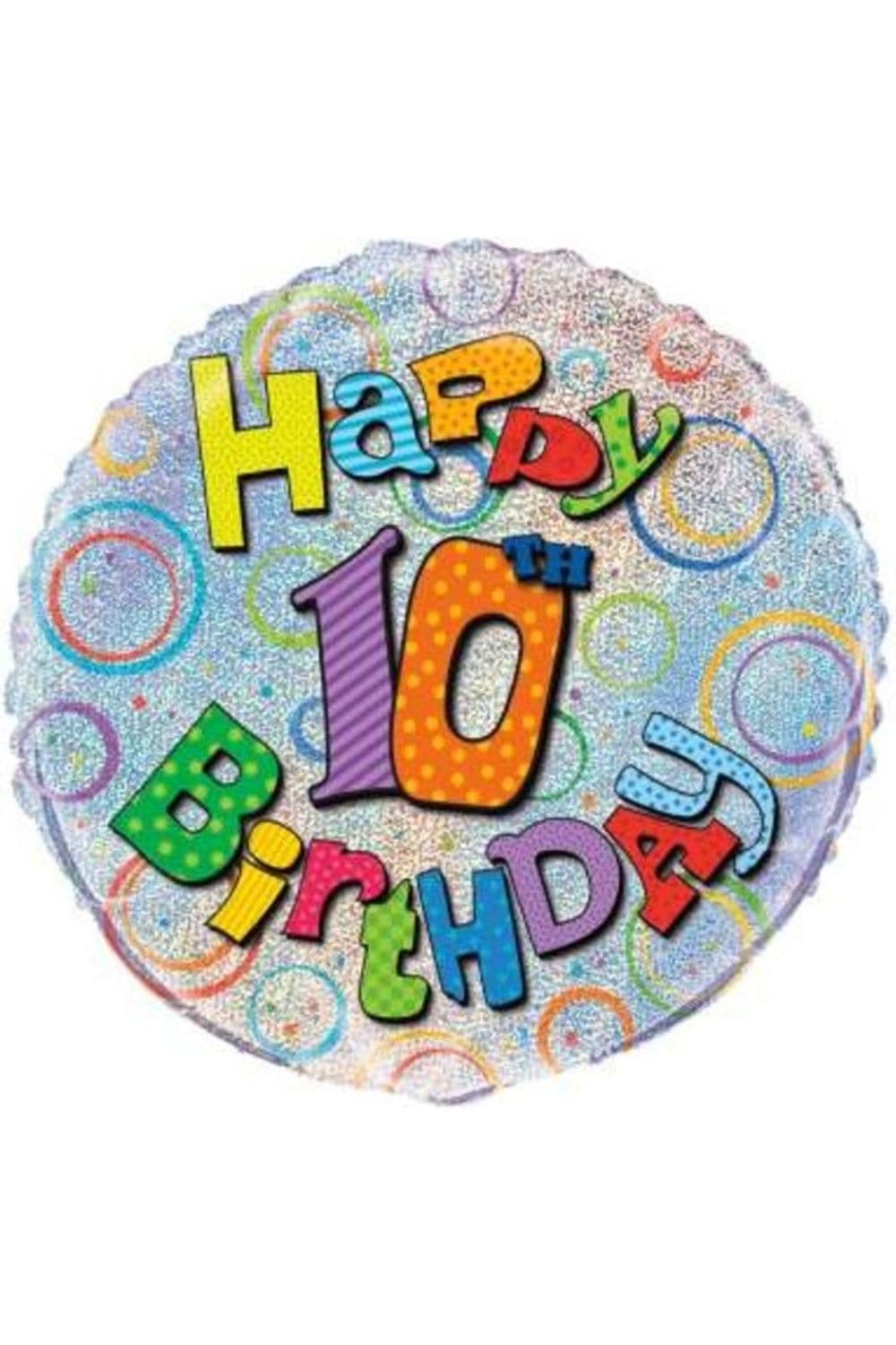 10 Birthday Foil Balloon