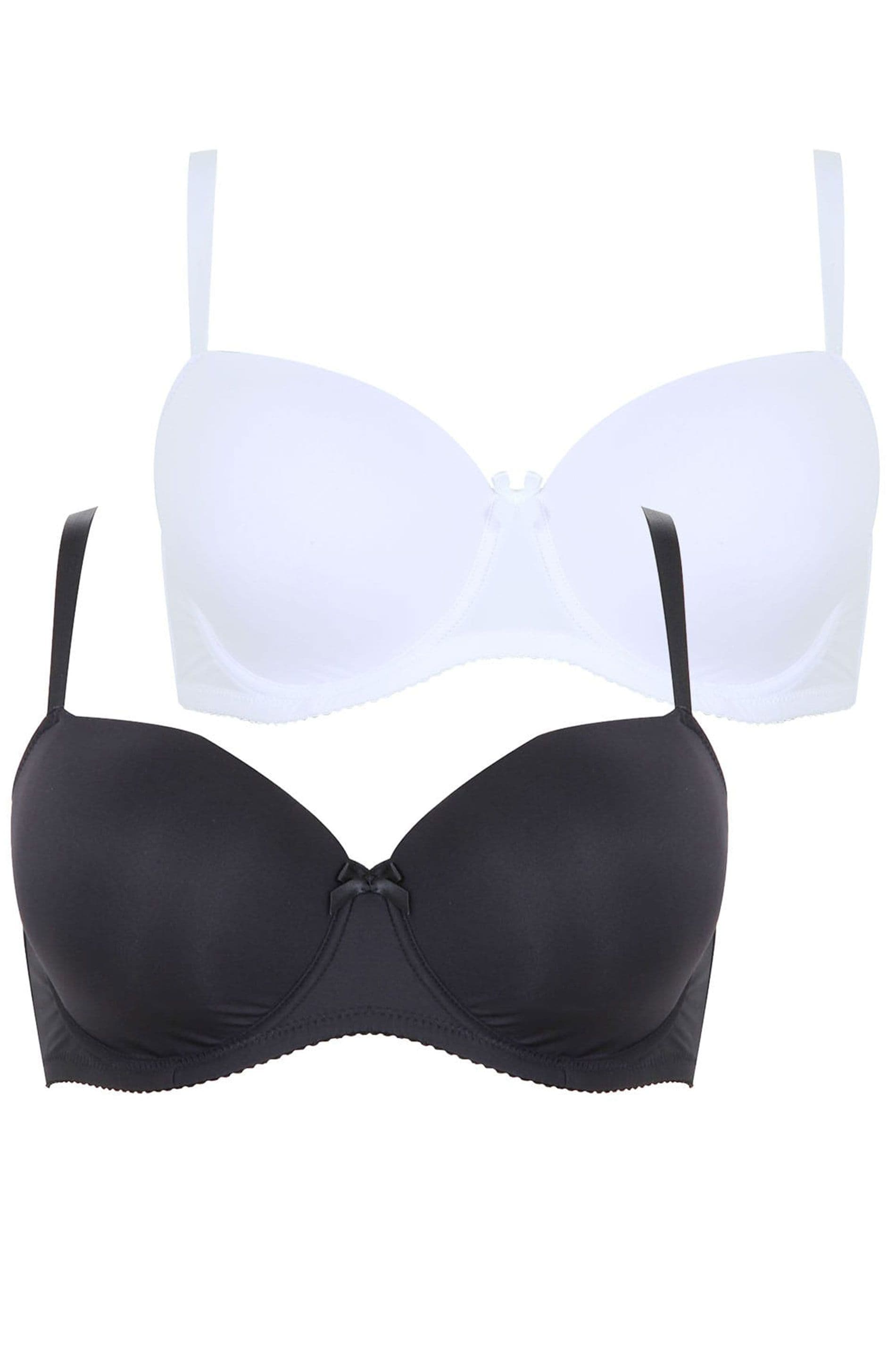 2 Pack Moulded T Shirt Bras