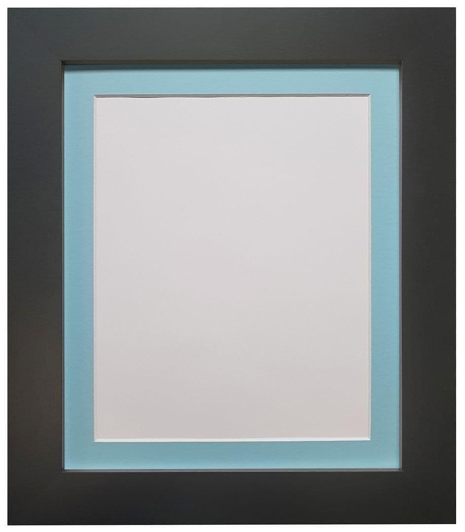 Metro Frame Blue Mount 30 x 40CM Image x 10 Inch