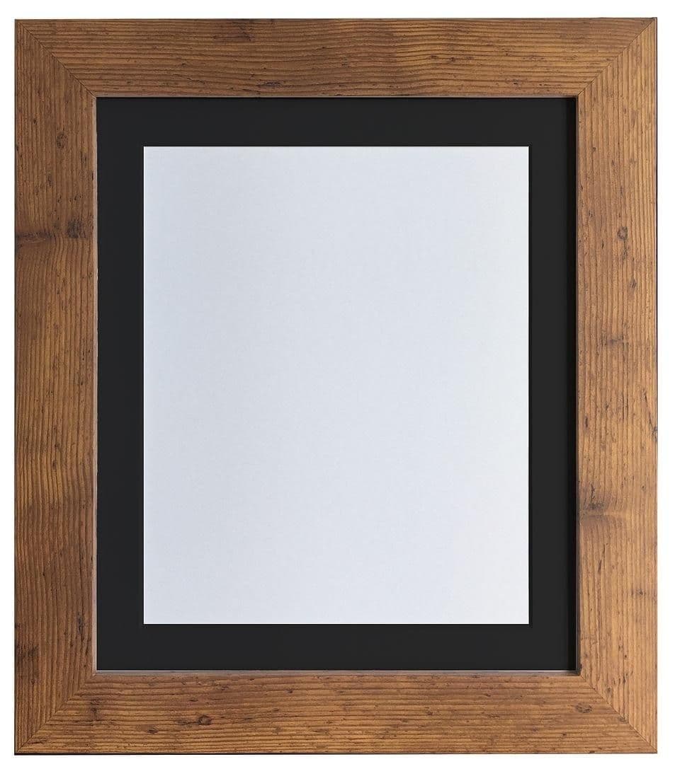 Metro Vintage Wood Frame Mount Image x 3 Inch