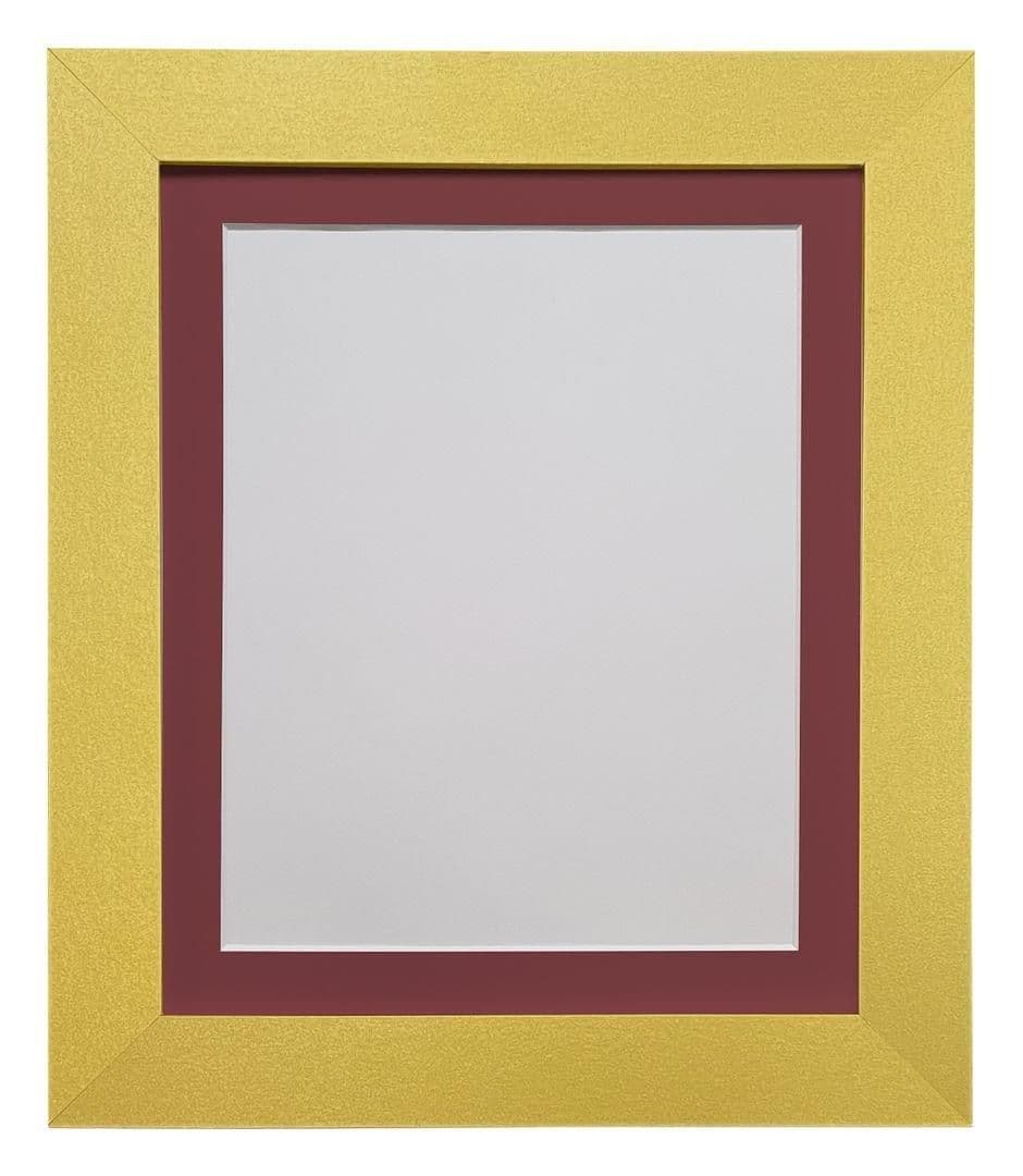 Metro Gold Frame Mount 30 x 40CM Image x 10 Inch