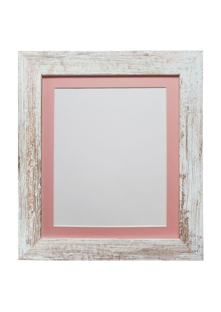 Metro Distressed Frame Pink Mount Image x 4 Inch