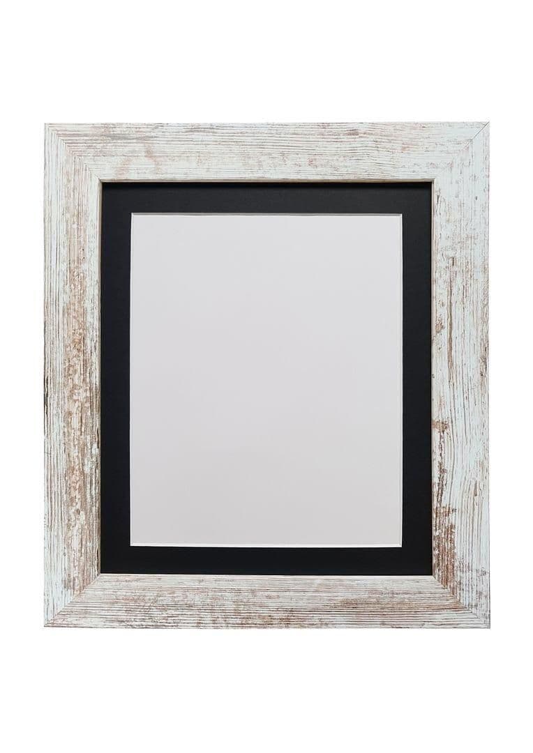 Metro Distressed White Frame Mount Image A4