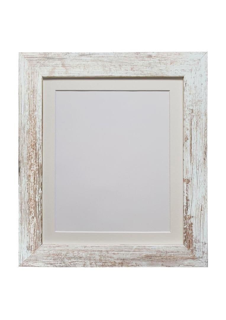 Metro Distressed Frame Ivory Mount 30 x 40CM Image x 8 Inch