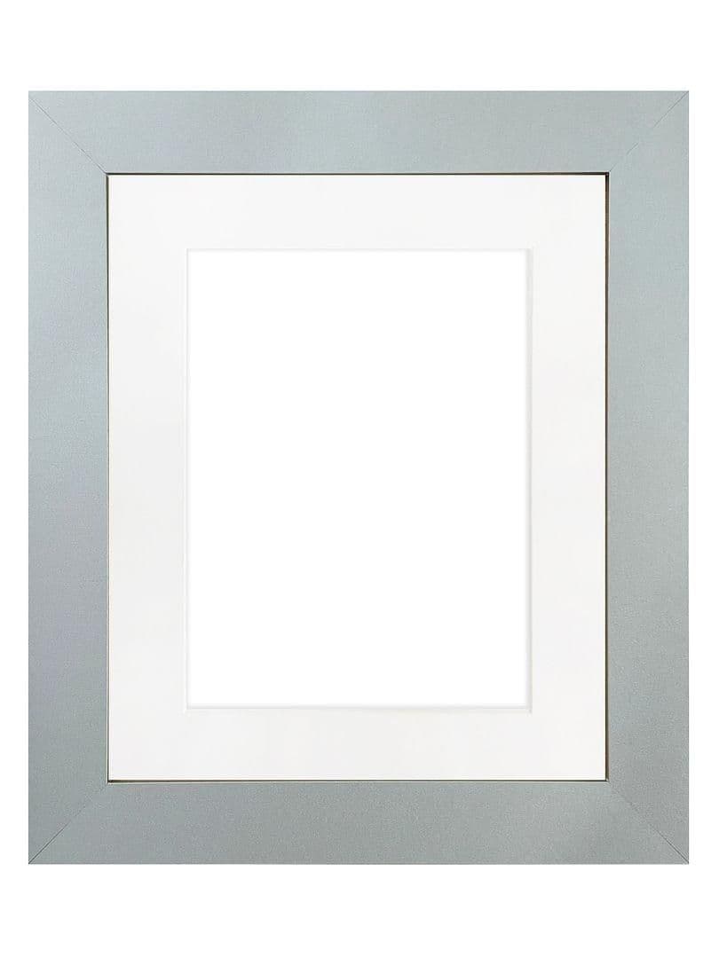 Metro Light Grey Frame White Mount 40 x 50CM Image x 10 Inch