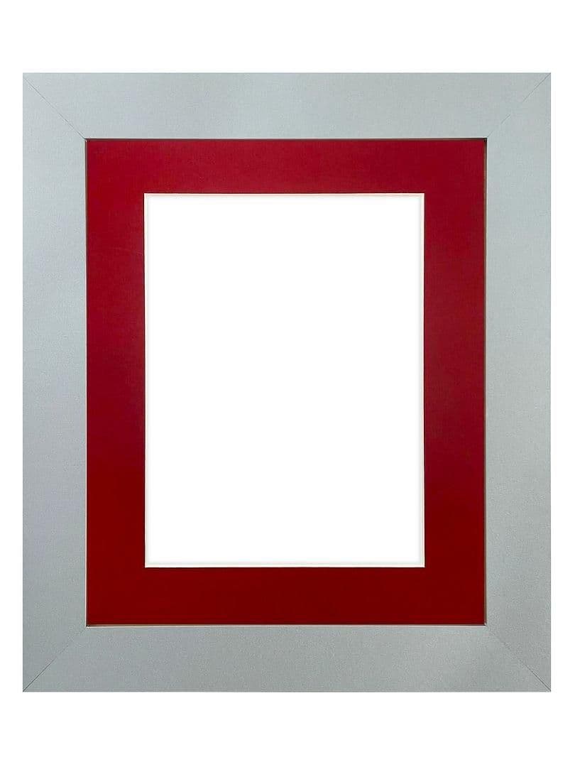 Metro Light Grey Frame Red Mount Image x 10 Inch