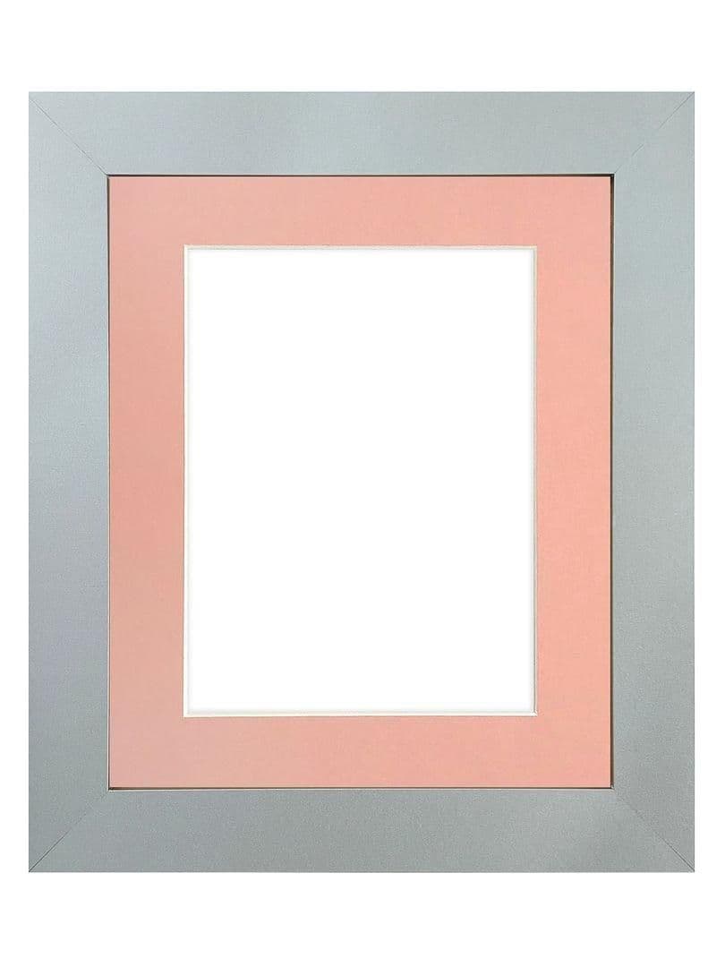 Metro Light Grey Frame Pink Mount Image x 8 Inch