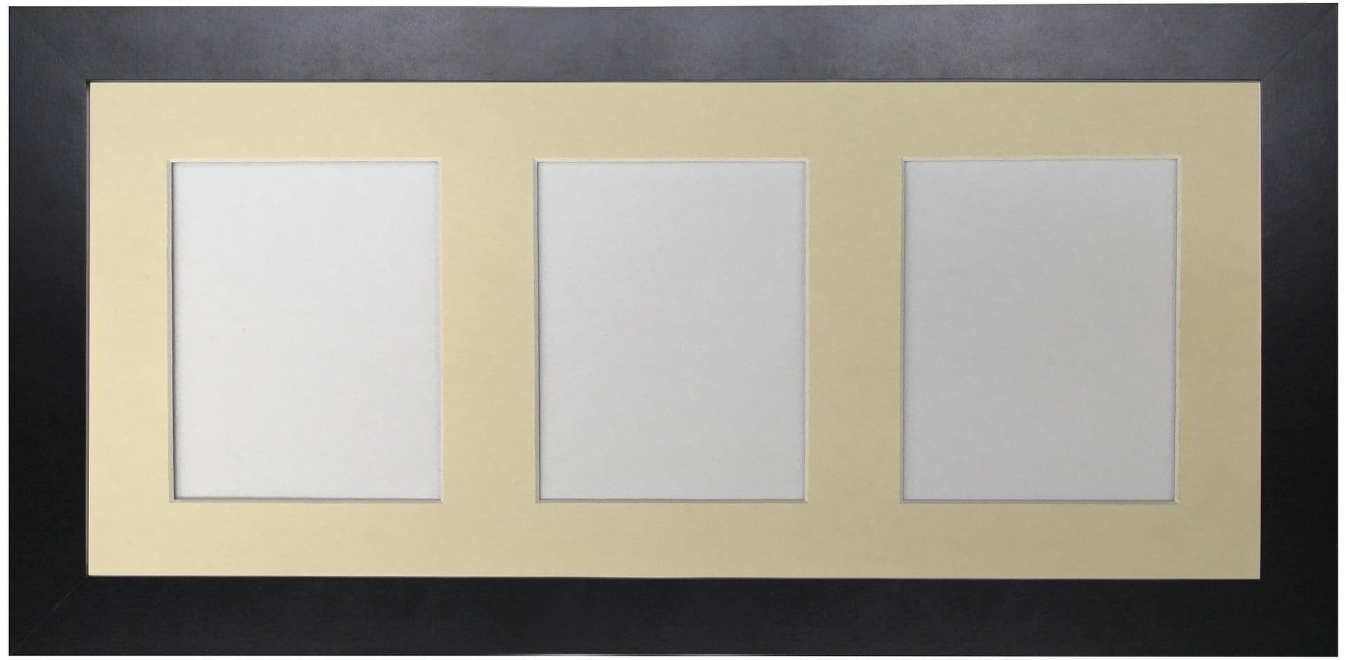 Metro Frame Ivory Mount 3 Image Sizes 7 x 5 Inch