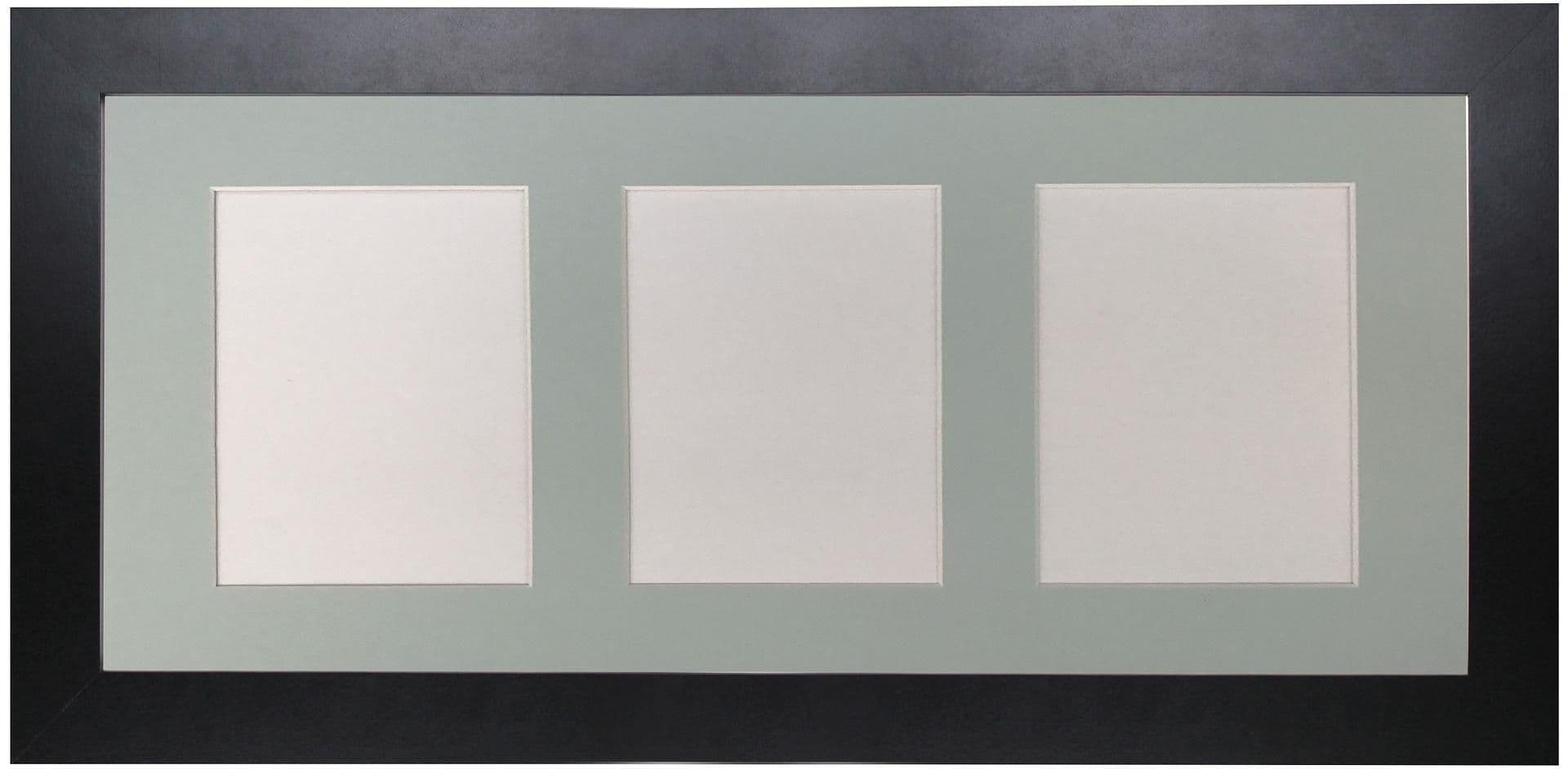 Metro Frame Blue Mount 3 Image Sizes 7 x 5 Inch