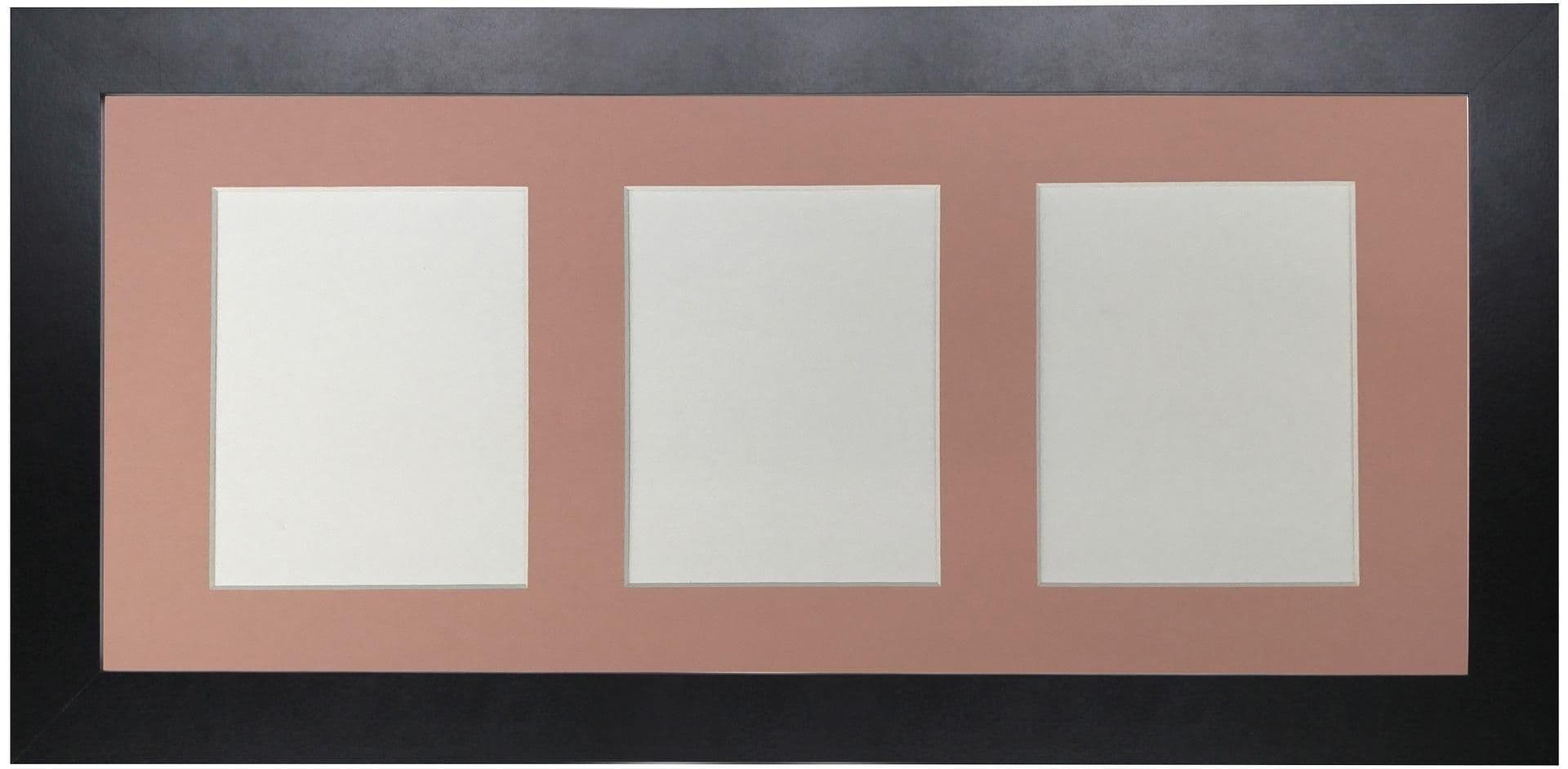 Metro Frame Pink Mount 3 Image Sizes 7 x 5 Inch