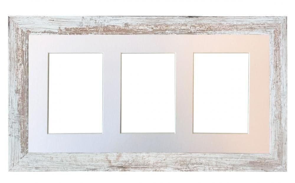 Metro Distressed Frame Mount 3 Image Sizes 7 x 5 Inch