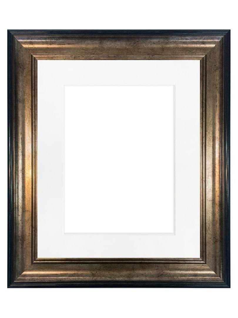 Scandi & Gold Frame White Mount Image x 10 Inch