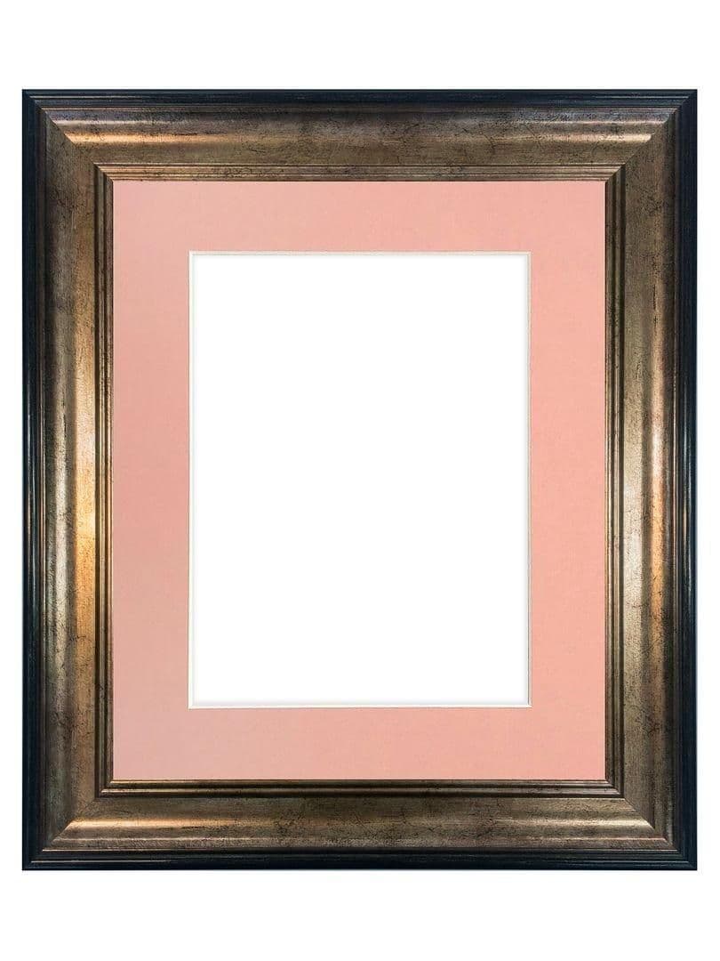 Scandi & Gold Frame Pink Mount Image x 10 Inch