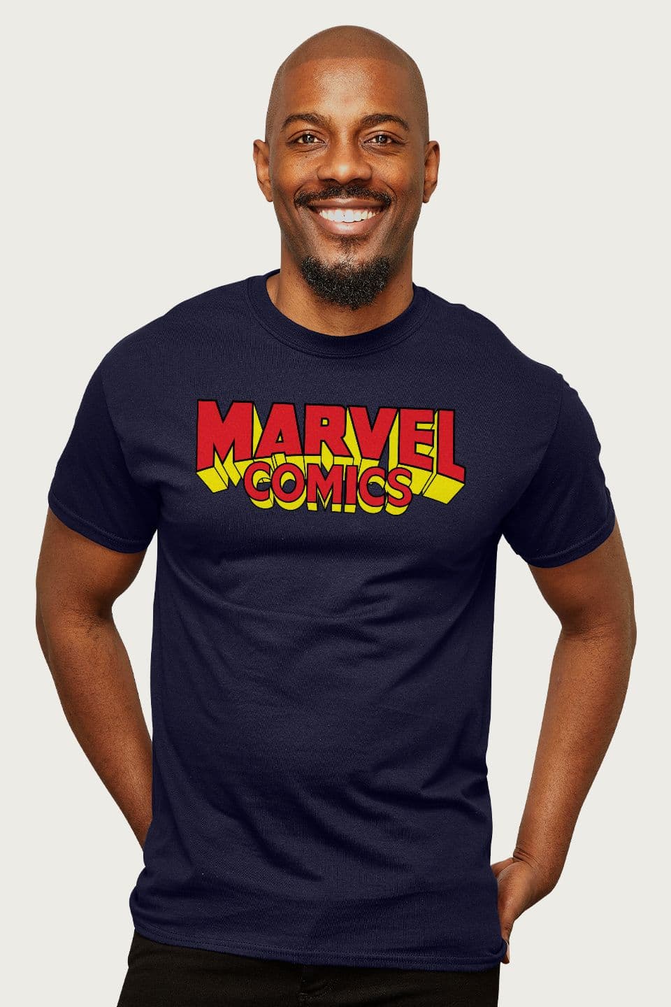 Comics Retro Yellow Logo T Shirt