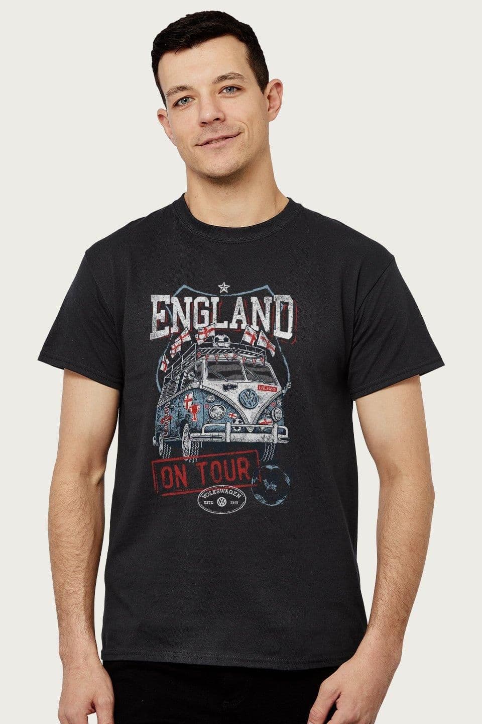 Football England Euro Camper On Tour T Shirt
