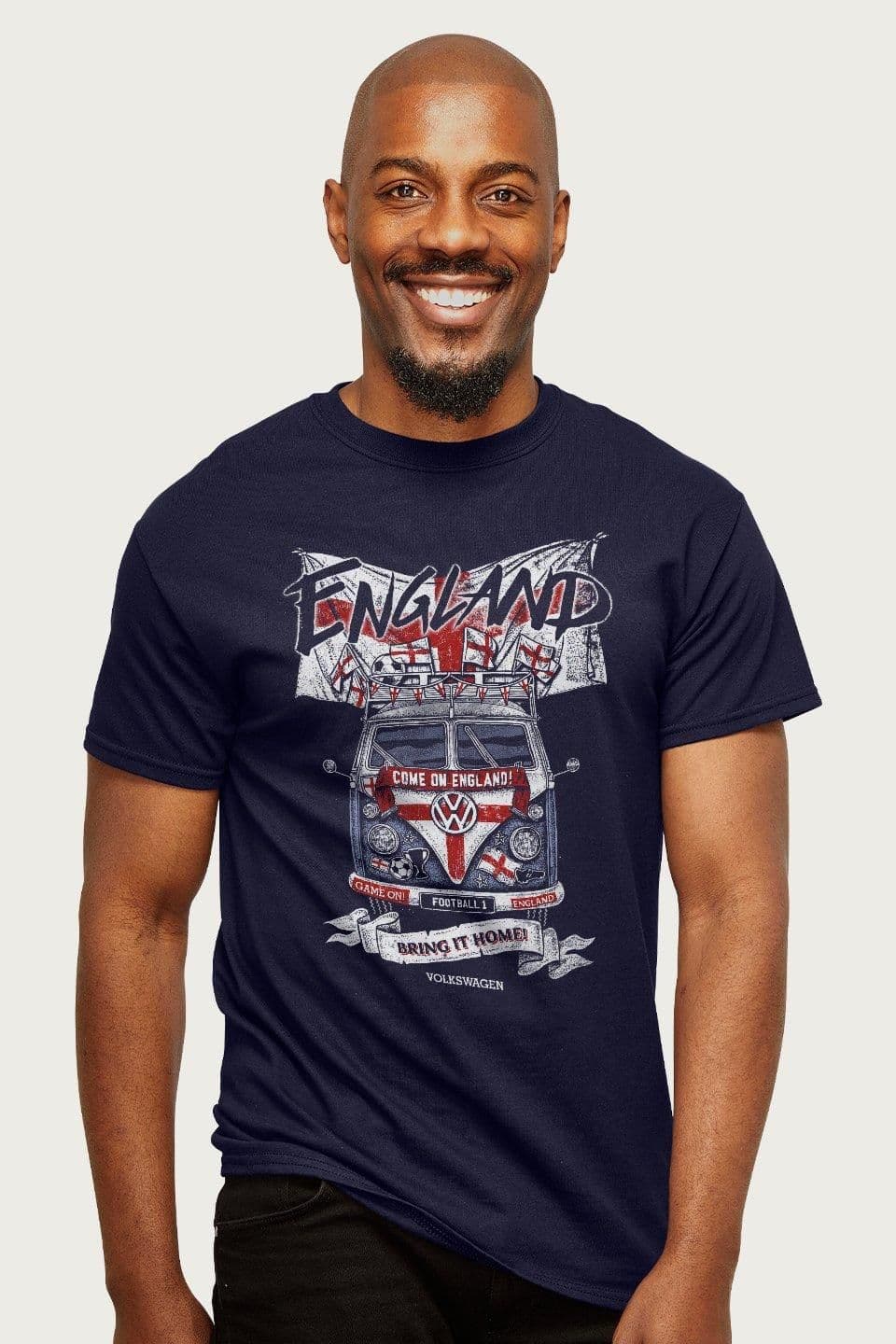 England Flag Bring It Home Euro Football Camper T Shirt