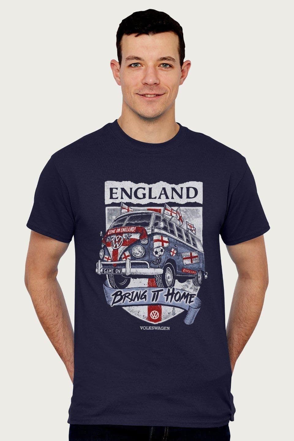 England Euro Football Badge Bring It Home Camper T Shirt