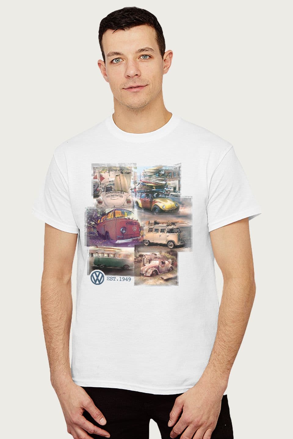 Camper Beetle Collage T Shirt