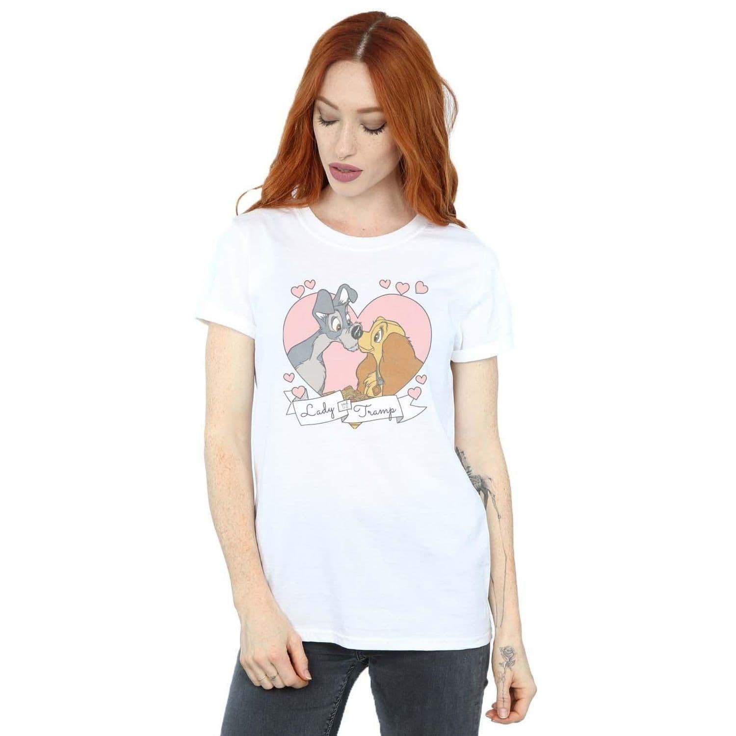& Tramp Love Cotton Boyfriend T Shirt