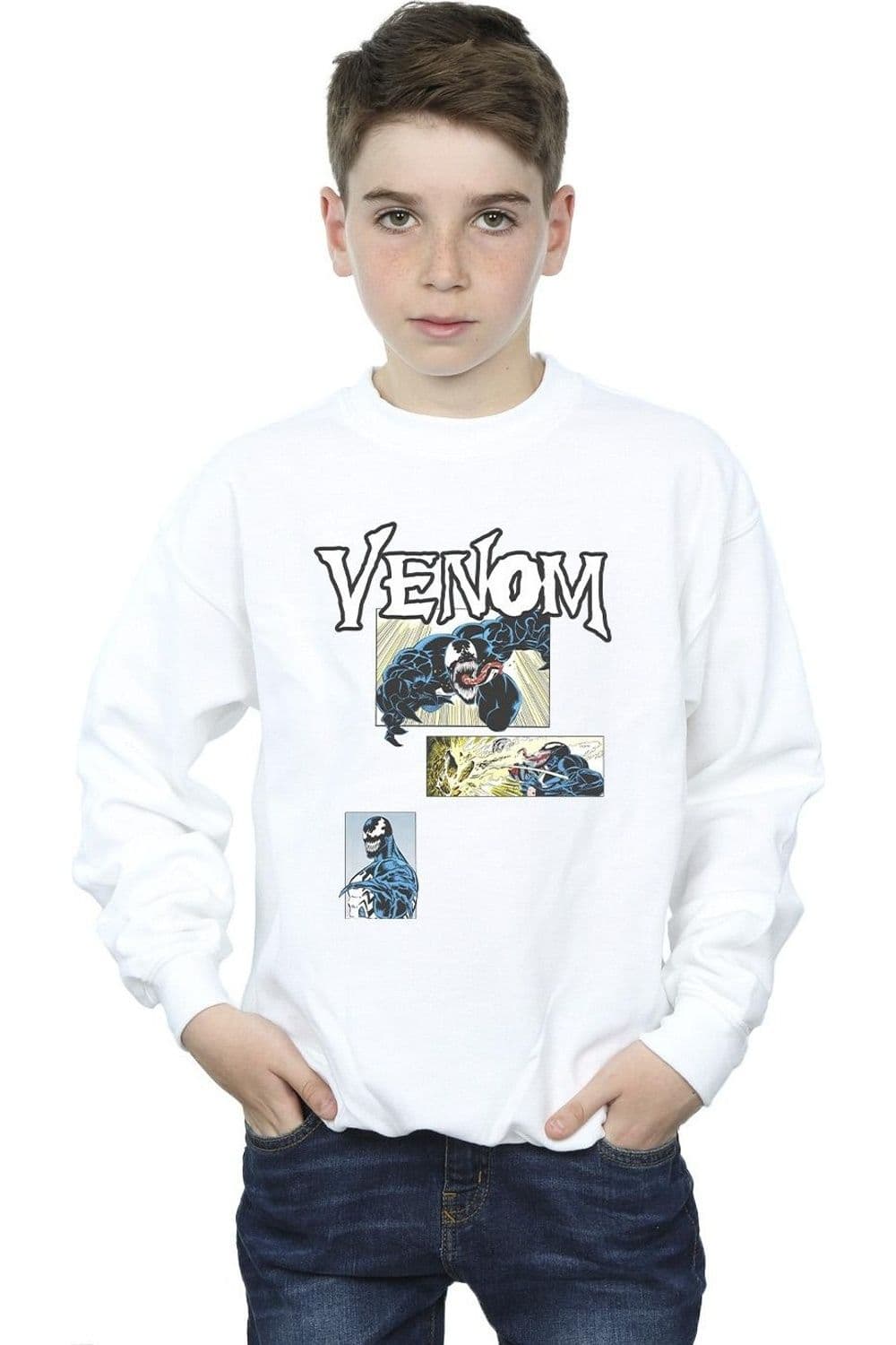 Comics Venom Comic Strip Sweatshirt