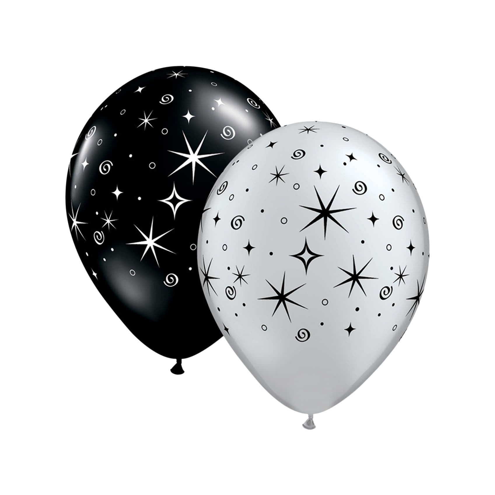 Sparkles & Swirls Latex Round Balloons