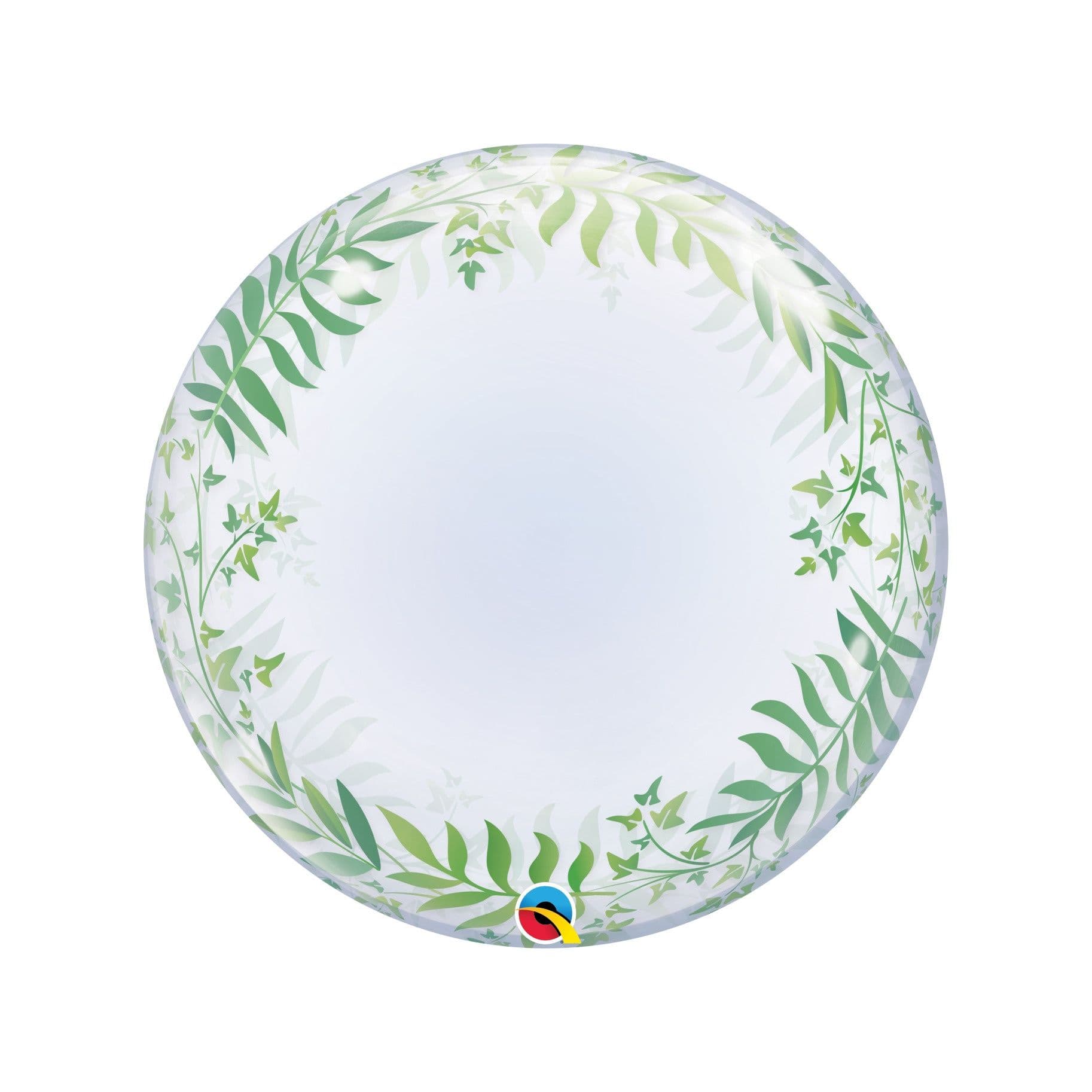 Elegant Greenery Art Deco Bubble Balloon