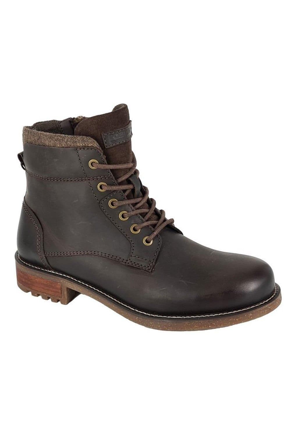 Waxy Leather Ankle Boots