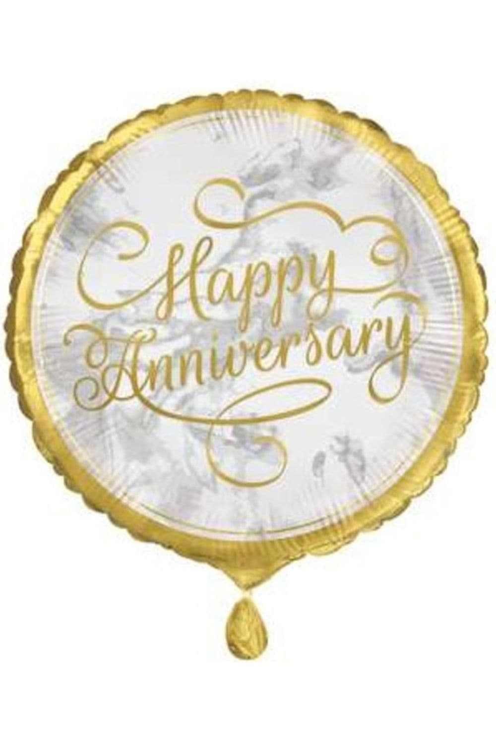 Round Anniversary Foil Balloon