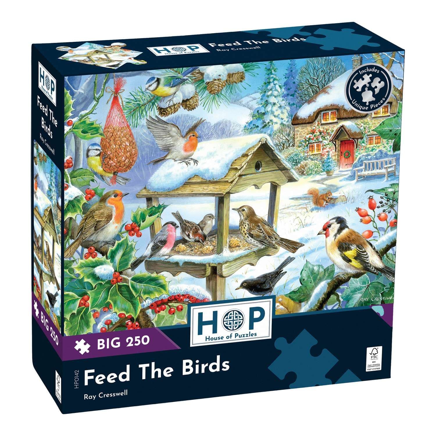 Feed Birds BIG 250 Piece Jigsaw Puzzle