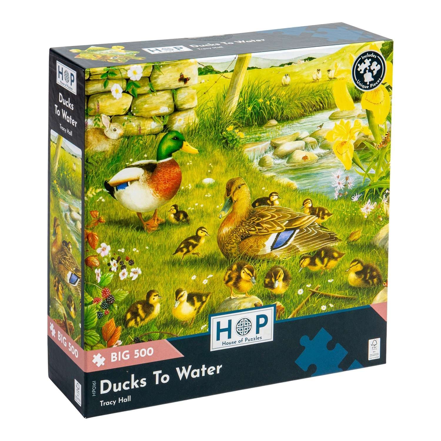 Ducks To Water BIG 500 Piece Jigsaw Puzzle
