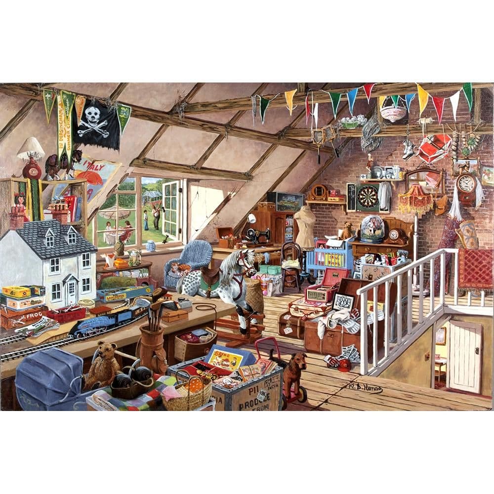 Grandmas Attic 1000 Piece Jigsaw Puzzle